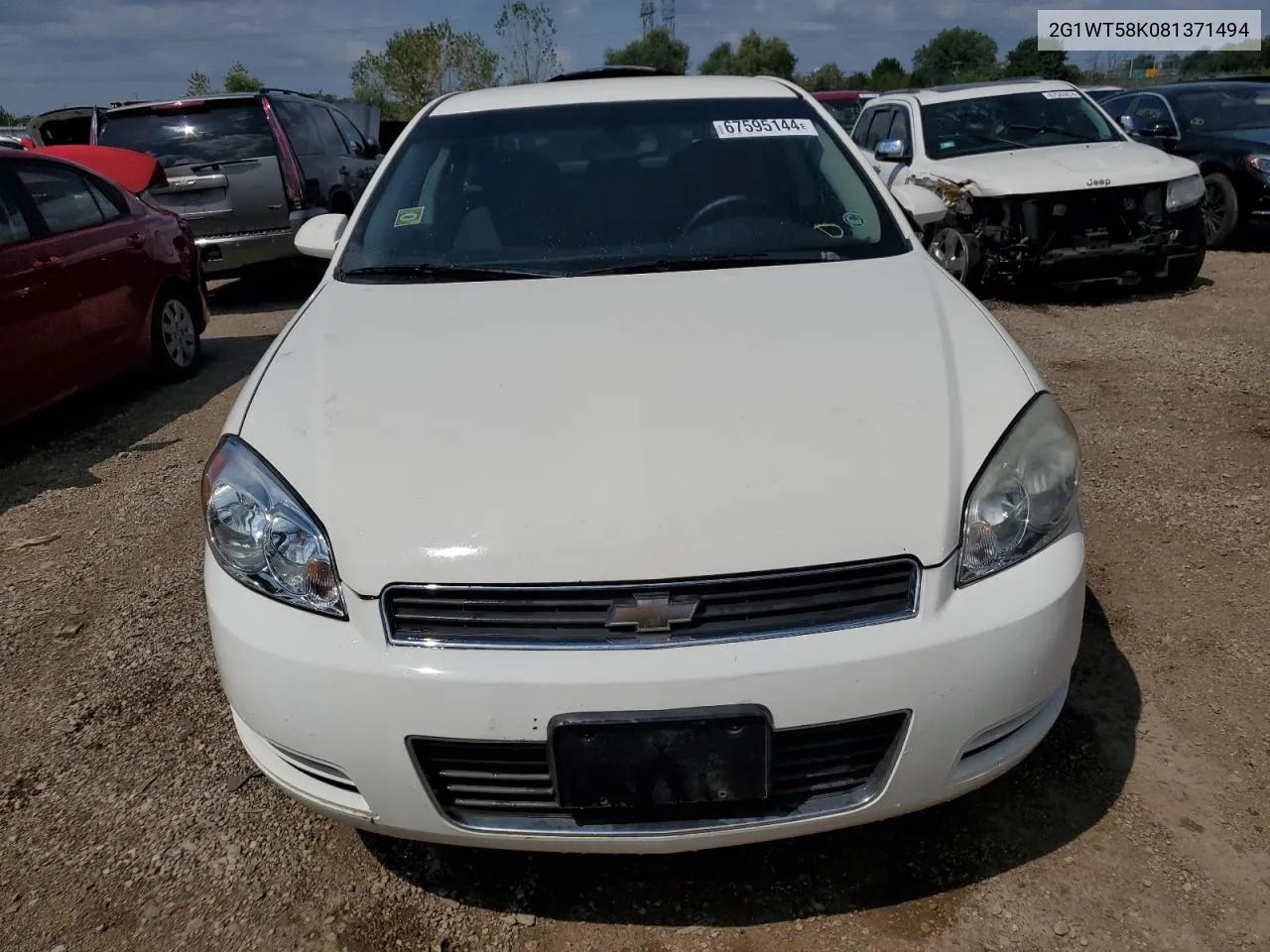 2008 Chevrolet Impala Lt VIN: 2G1WT58K081371494 Lot: 67595144