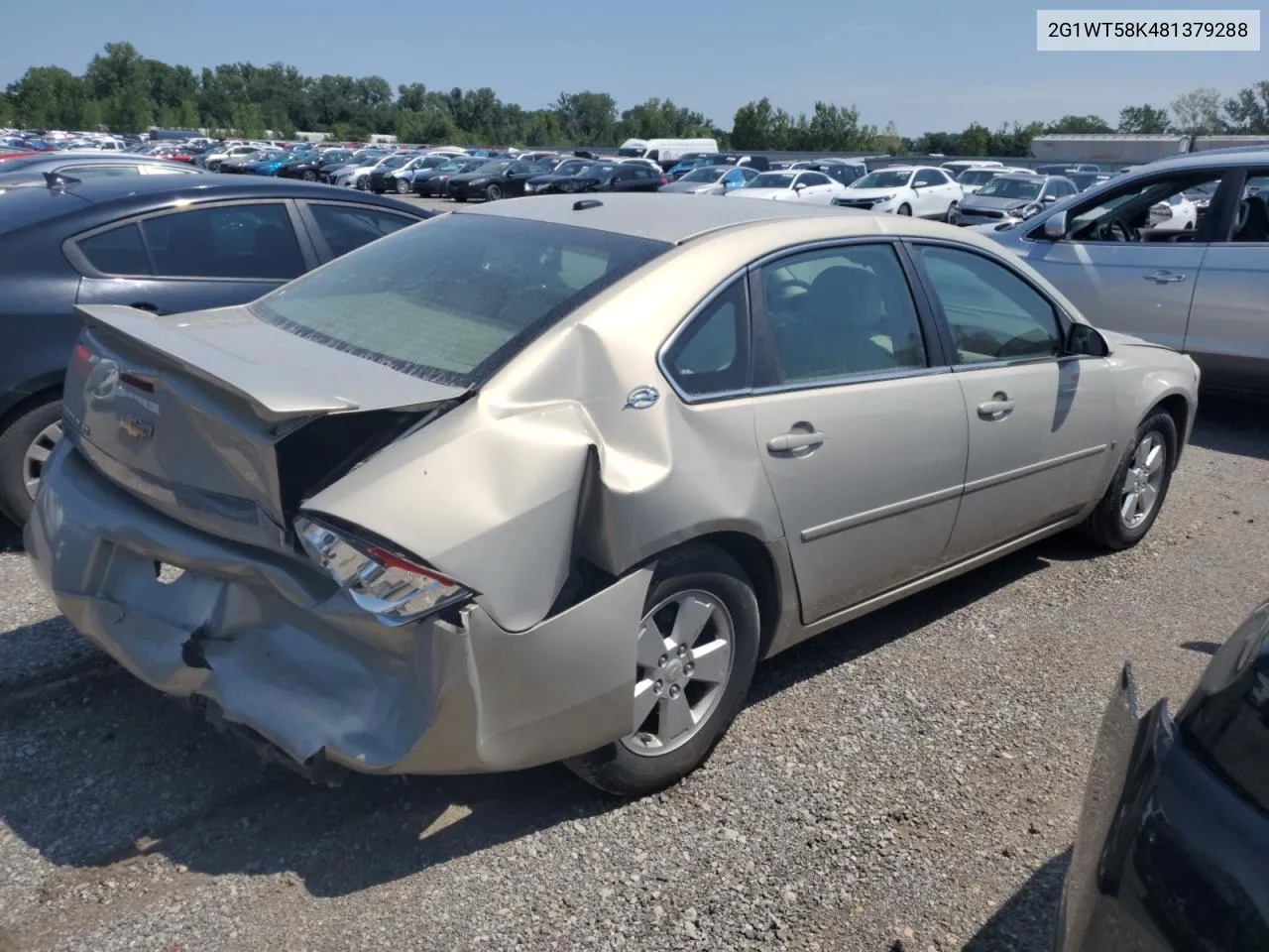 2008 Chevrolet Impala Lt VIN: 2G1WT58K481379288 Lot: 67784224