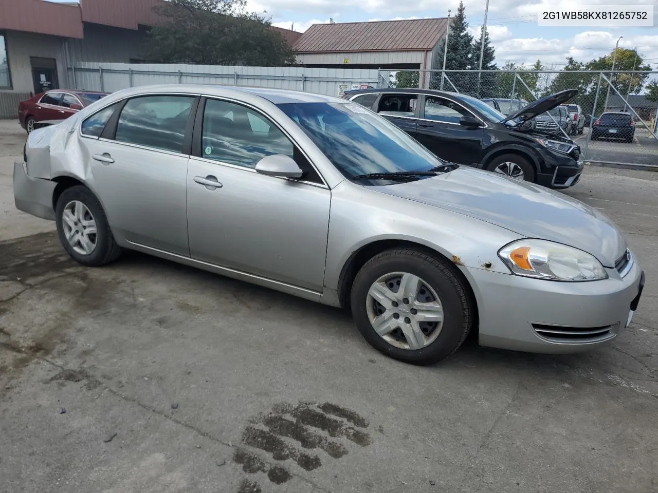 2008 Chevrolet Impala Ls VIN: 2G1WB58KX81265752 Lot: 68067224