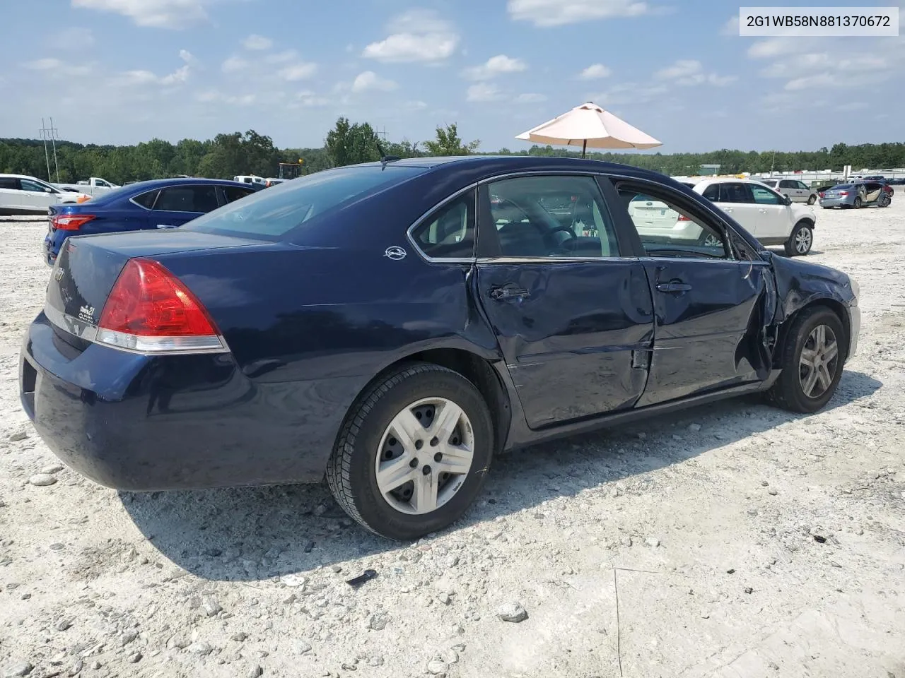 2008 Chevrolet Impala Ls VIN: 2G1WB58N881370672 Lot: 68241704