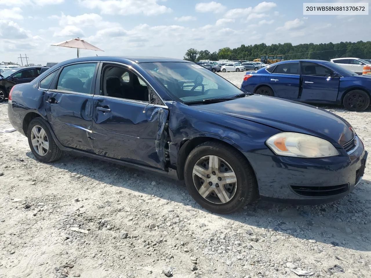 2008 Chevrolet Impala Ls VIN: 2G1WB58N881370672 Lot: 68241704