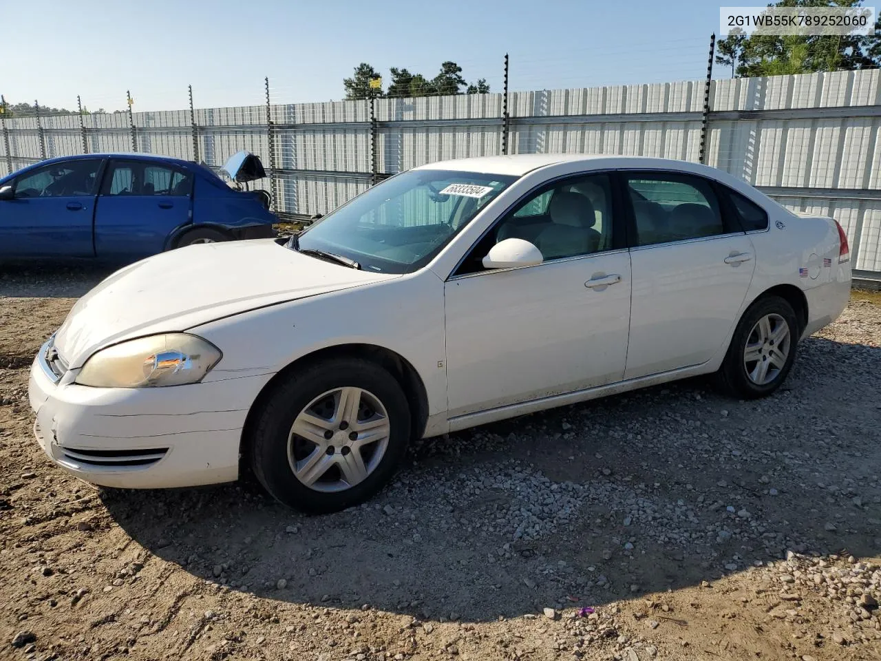 2008 Chevrolet Impala Ls VIN: 2G1WB55K789252060 Lot: 68333504