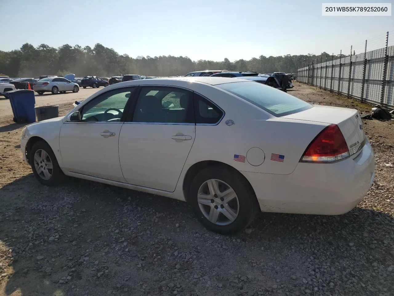 2008 Chevrolet Impala Ls VIN: 2G1WB55K789252060 Lot: 68333504