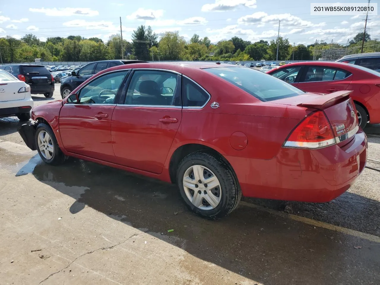 2008 Chevrolet Impala Ls VIN: 2G1WB55K089120810 Lot: 68616364