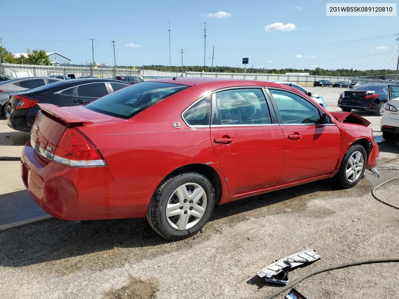 2008 Chevrolet Impala Ls VIN: 2G1WB55K089120810 Lot: 68616364