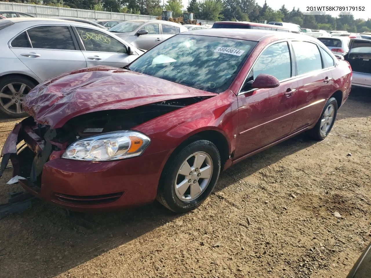 2008 Chevrolet Impala Lt VIN: 2G1WT58K789179152 Lot: 68845614