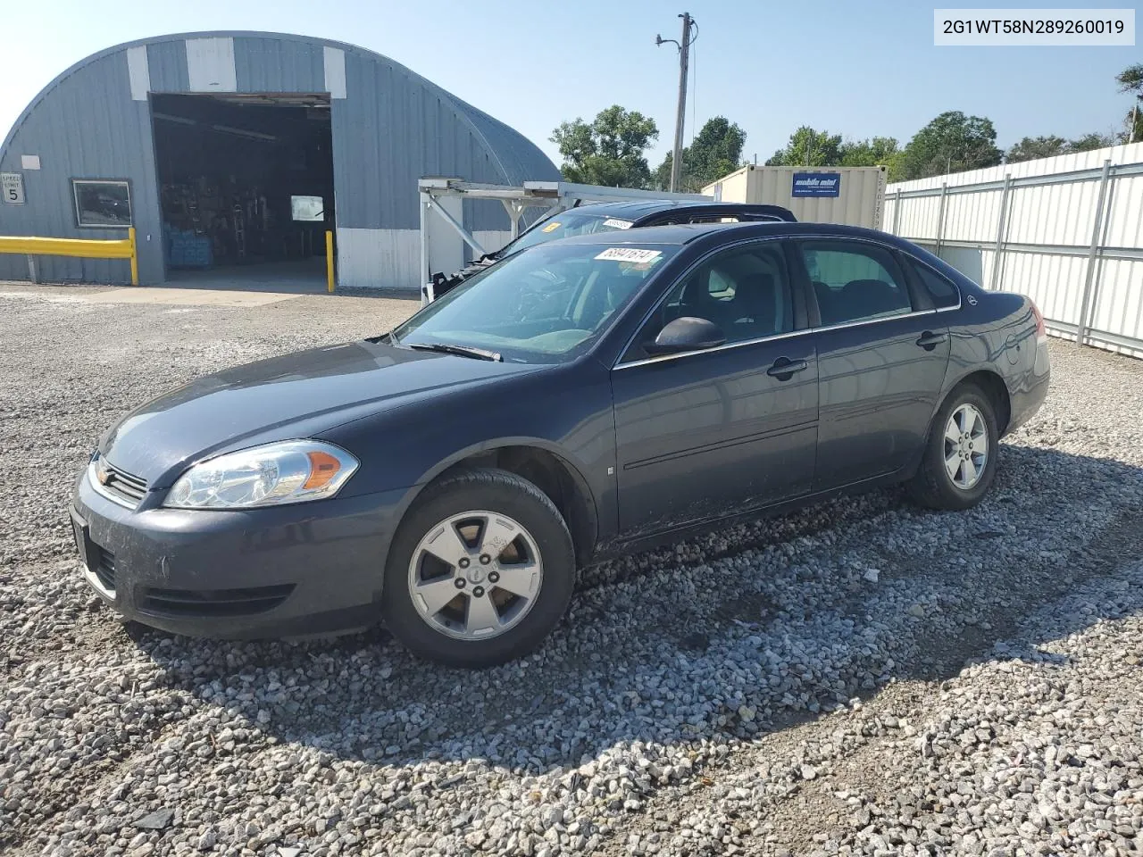 2008 Chevrolet Impala Lt VIN: 2G1WT58N289260019 Lot: 68941614