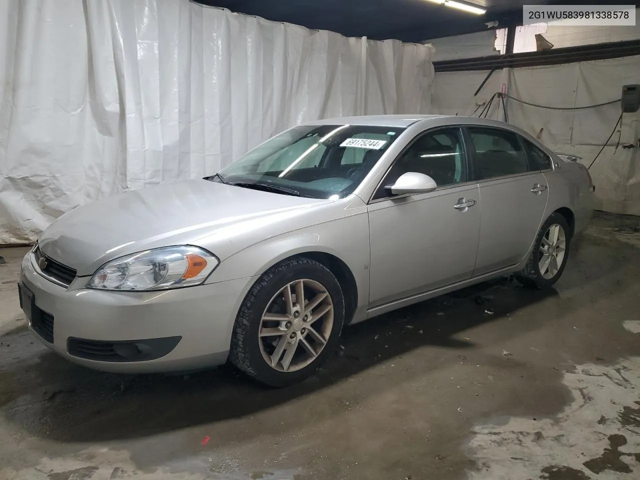 2008 Chevrolet Impala Ltz VIN: 2G1WU583981338578 Lot: 69175244