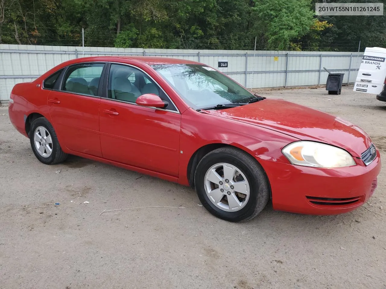 2008 Chevrolet Impala Lt VIN: 2G1WT55N181261245 Lot: 69419244