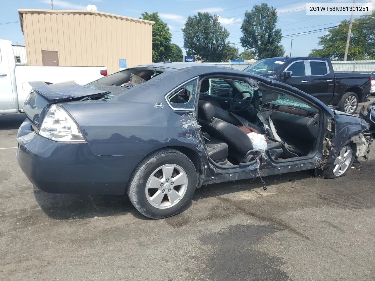 2008 Chevrolet Impala Lt VIN: 2G1WT58K981301251 Lot: 69432374