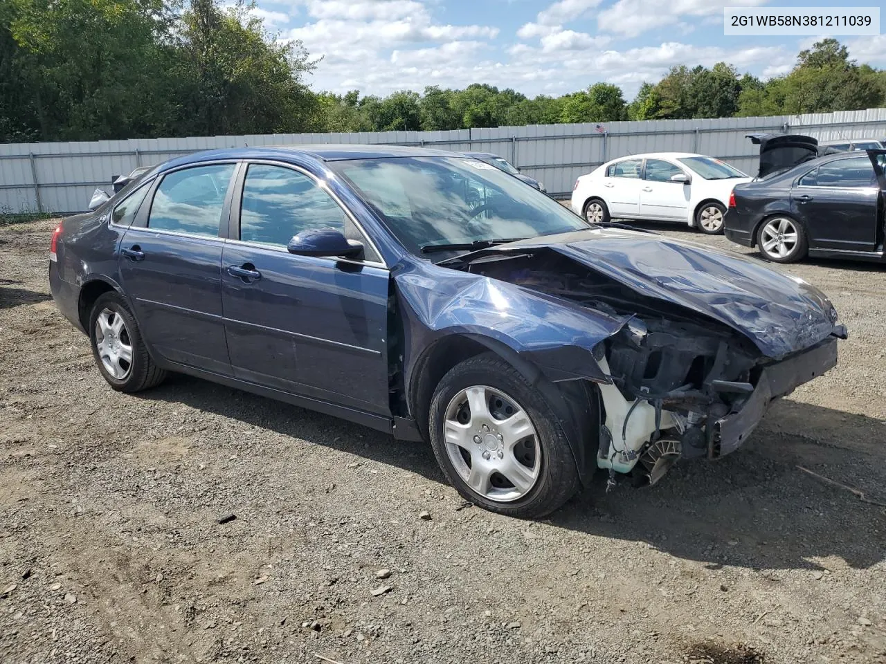 2008 Chevrolet Impala Ls VIN: 2G1WB58N381211039 Lot: 69488574