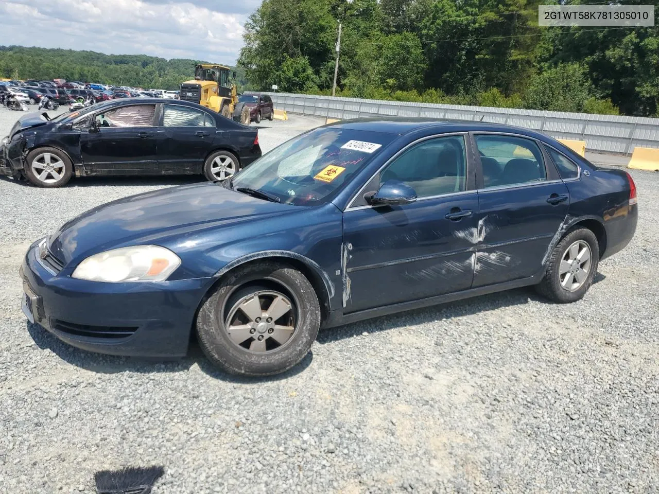 2008 Chevrolet Impala Lt VIN: 2G1WT58K781305010 Lot: 69591404