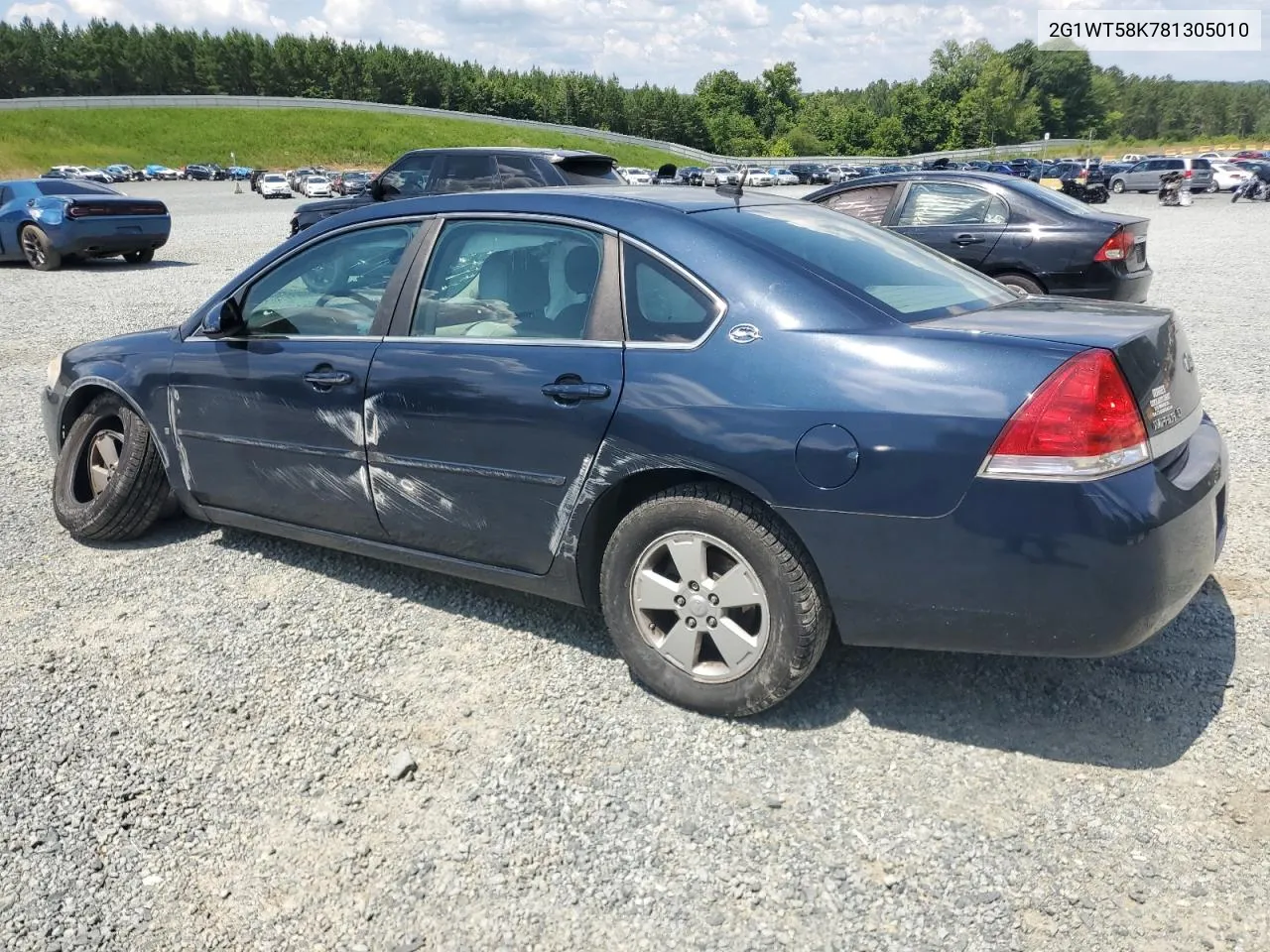 2008 Chevrolet Impala Lt VIN: 2G1WT58K781305010 Lot: 69591404