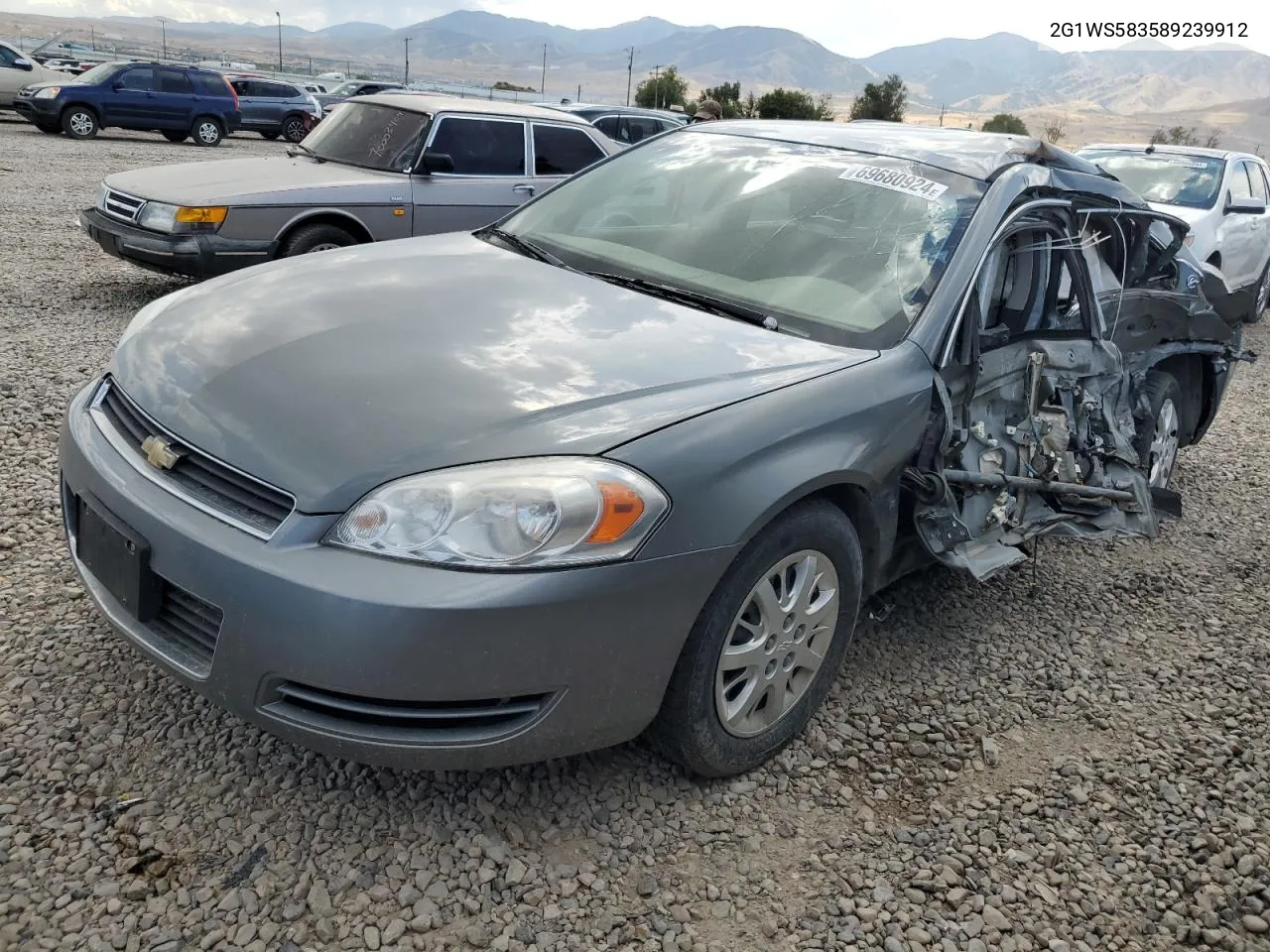 2G1WS583589239912 2008 Chevrolet Impala Police