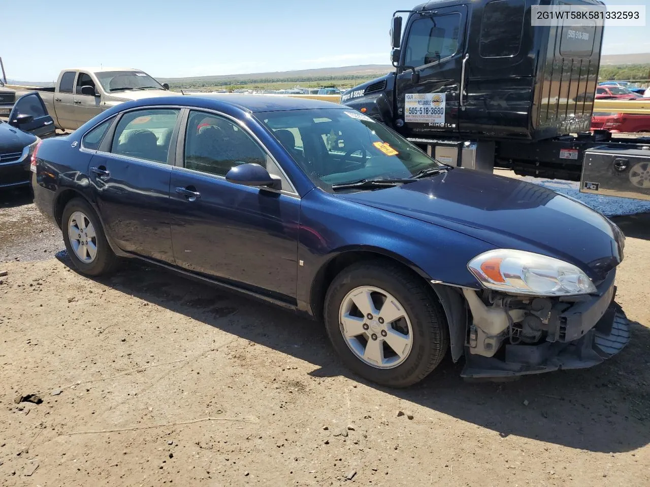 2008 Chevrolet Impala Lt VIN: 2G1WT58K581332593 Lot: 70256784