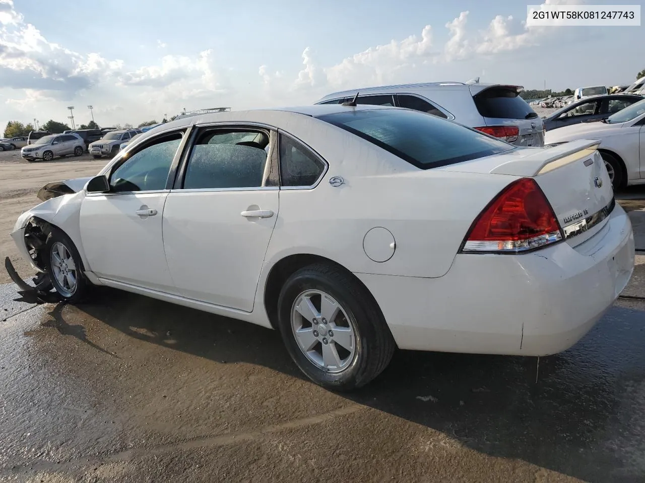 2008 Chevrolet Impala Lt VIN: 2G1WT58K081247743 Lot: 70695654