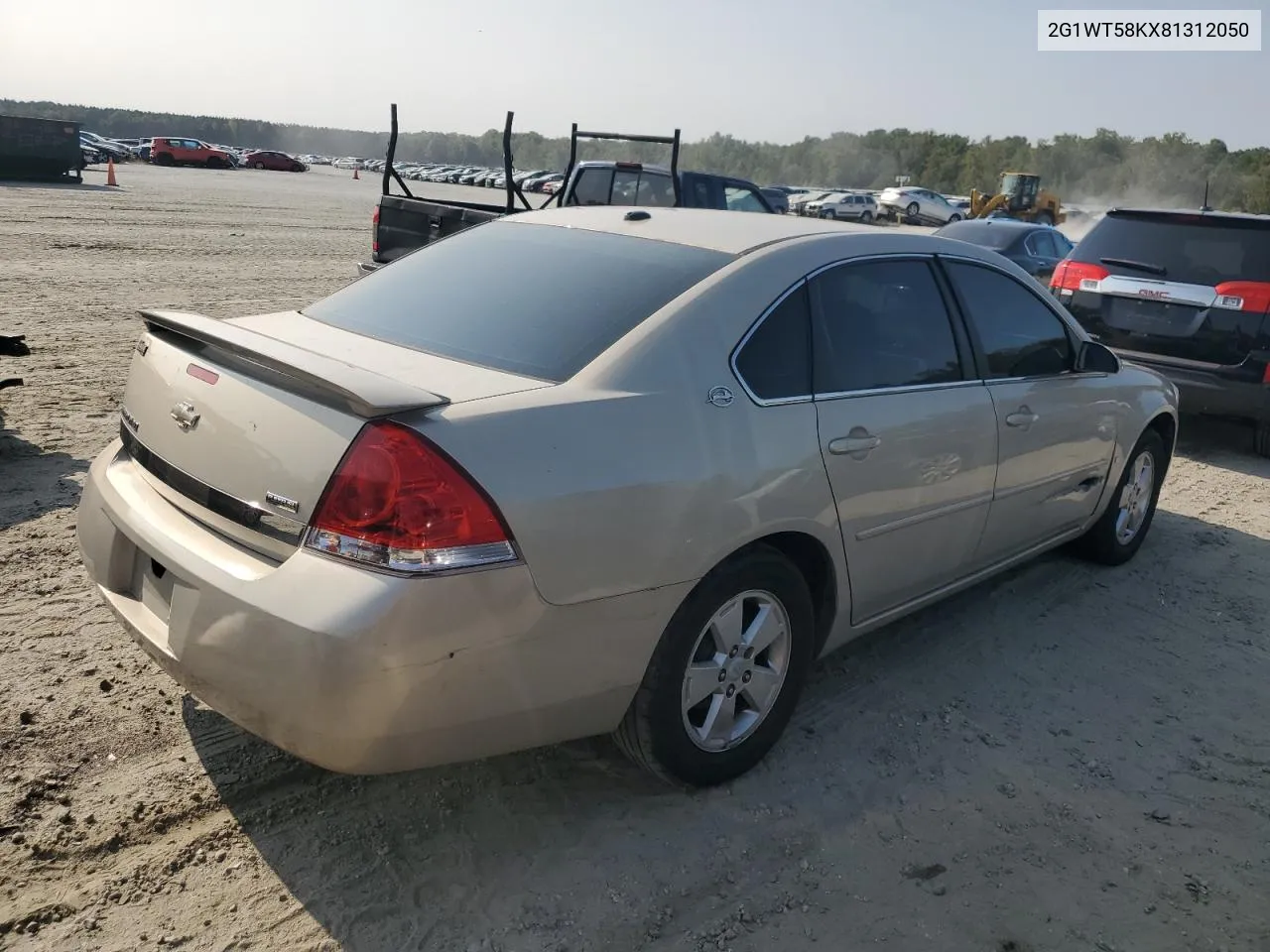 2G1WT58KX81312050 2008 Chevrolet Impala Lt