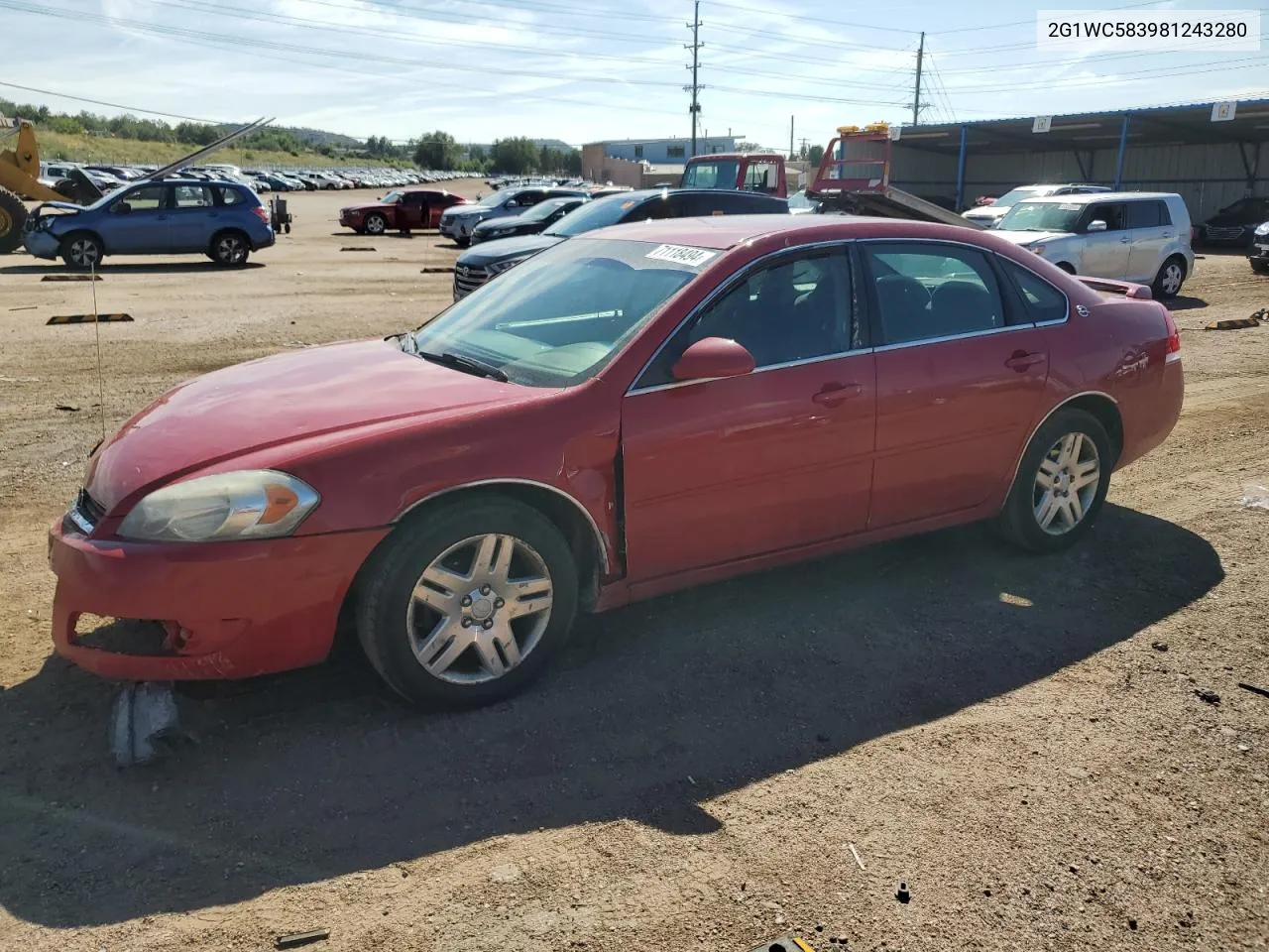 2008 Chevrolet Impala Lt VIN: 2G1WC583981243280 Lot: 71118494