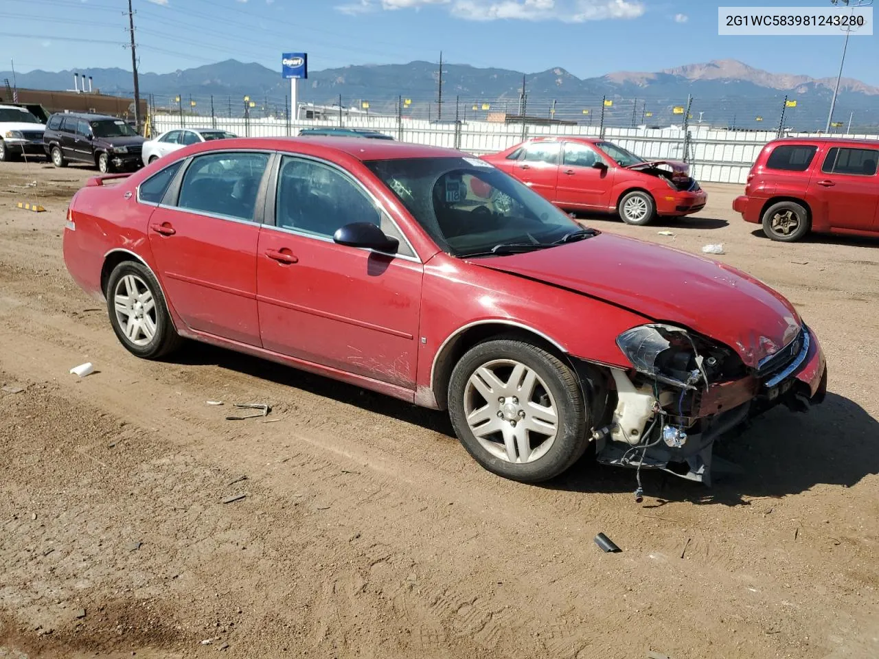 2G1WC583981243280 2008 Chevrolet Impala Lt