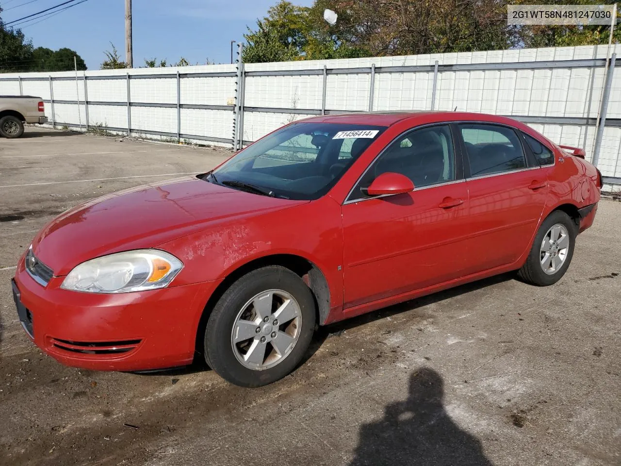 2G1WT58N481247030 2008 Chevrolet Impala Lt