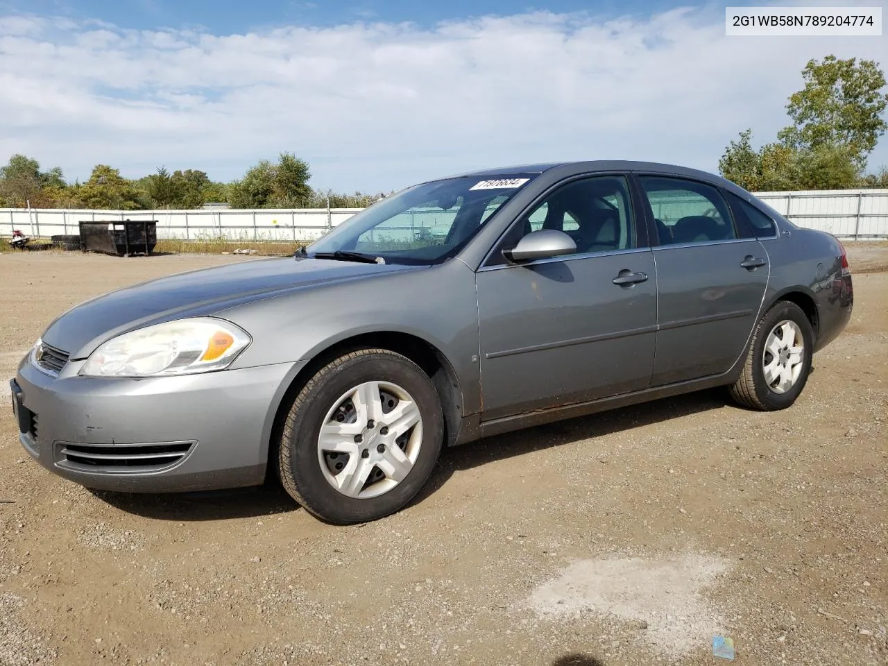 2G1WB58N789204774 2008 Chevrolet Impala Ls