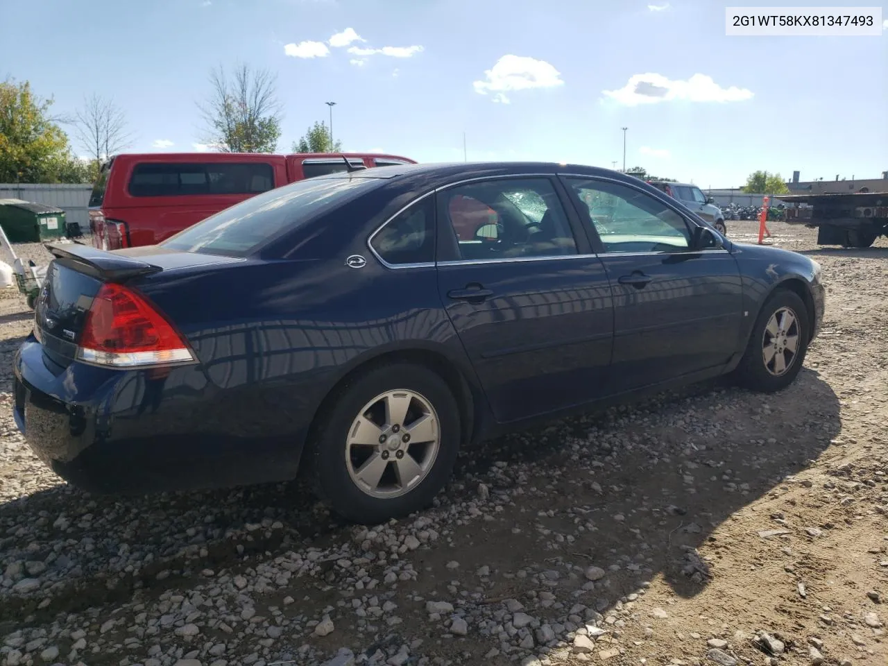 2008 Chevrolet Impala Lt VIN: 2G1WT58KX81347493 Lot: 72216574