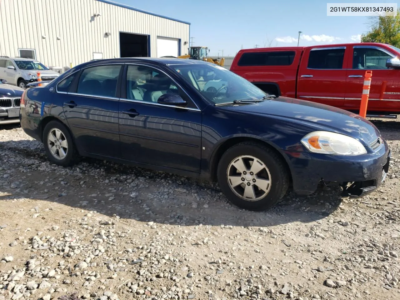 2008 Chevrolet Impala Lt VIN: 2G1WT58KX81347493 Lot: 72216574