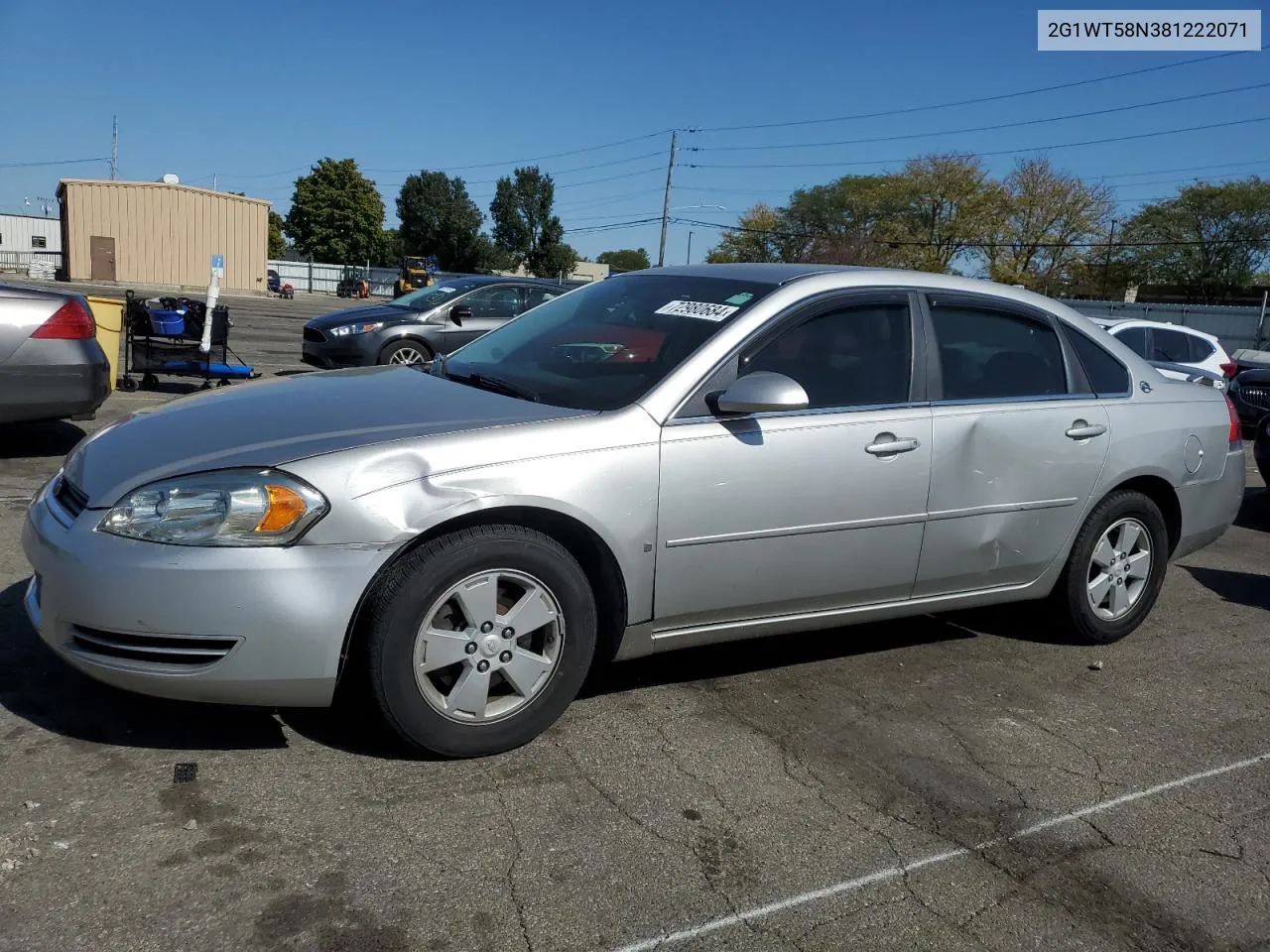 2G1WT58N381222071 2008 Chevrolet Impala Lt