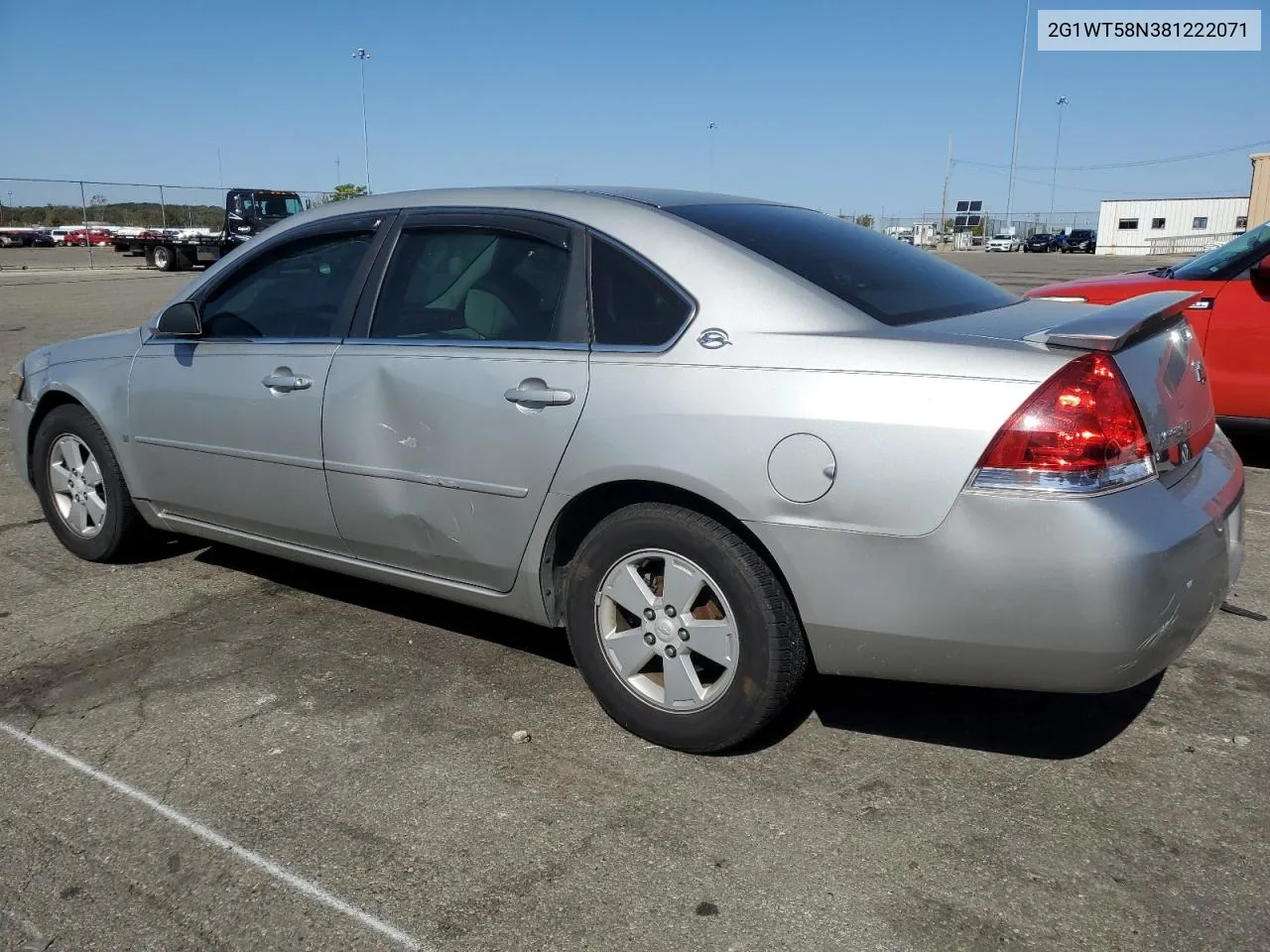 2G1WT58N381222071 2008 Chevrolet Impala Lt