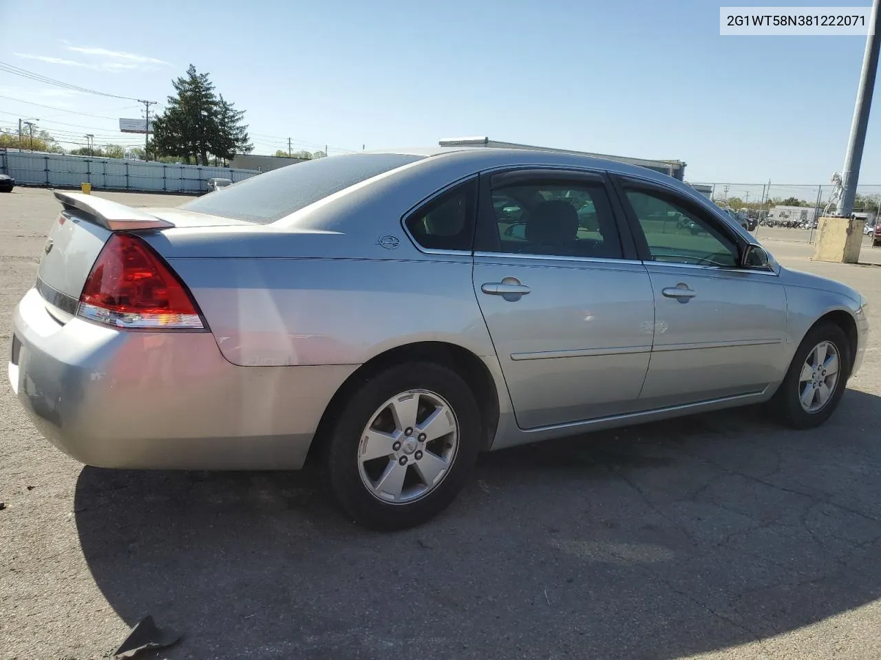 2G1WT58N381222071 2008 Chevrolet Impala Lt