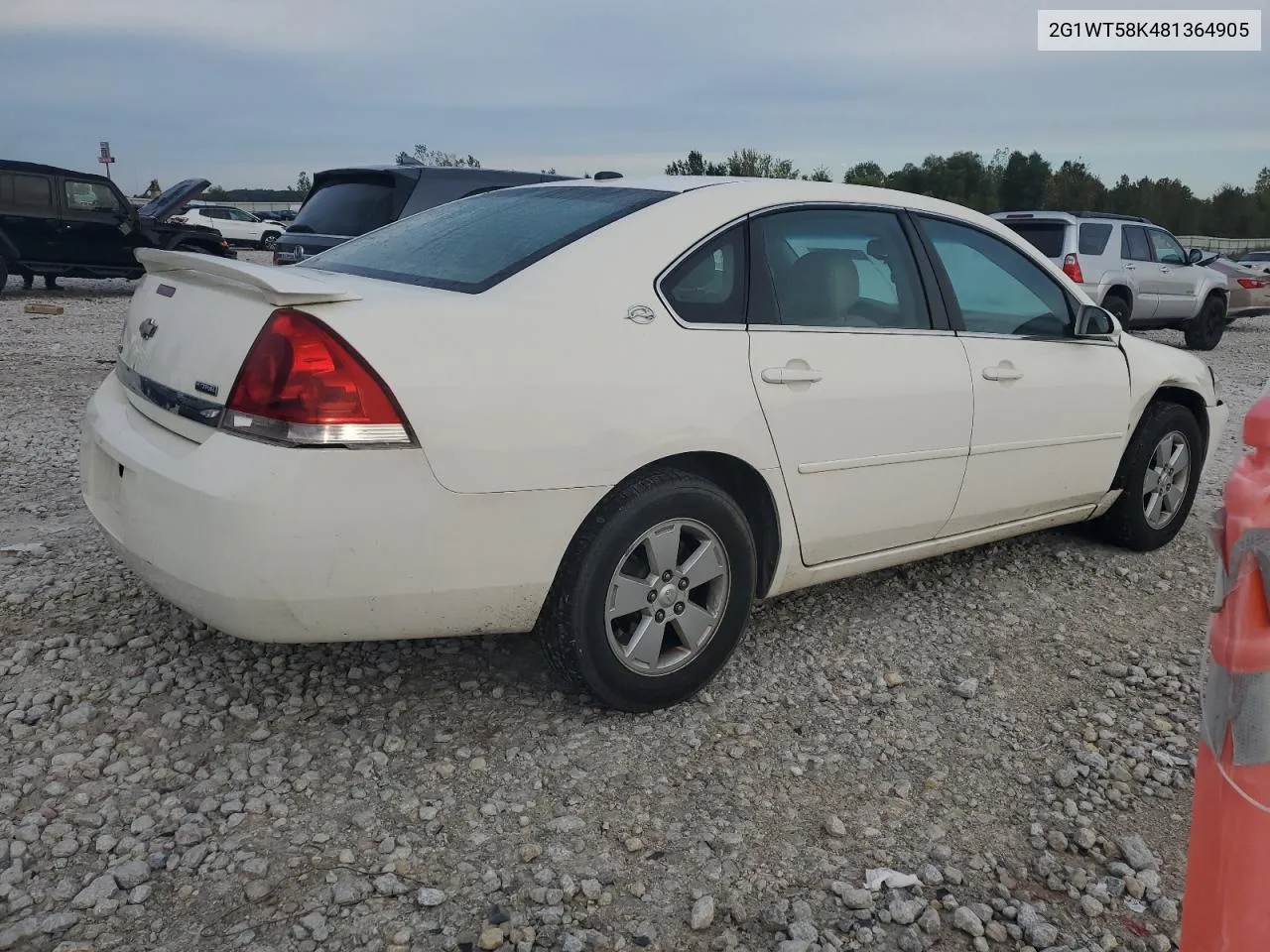 2008 Chevrolet Impala Lt VIN: 2G1WT58K481364905 Lot: 73010724