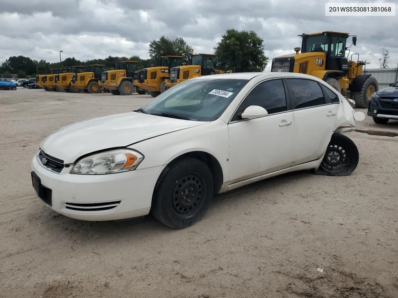 2G1WS553081381068 2008 Chevrolet Impala Police