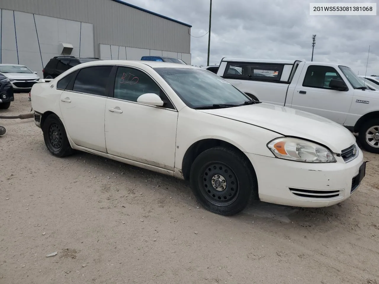 2G1WS553081381068 2008 Chevrolet Impala Police