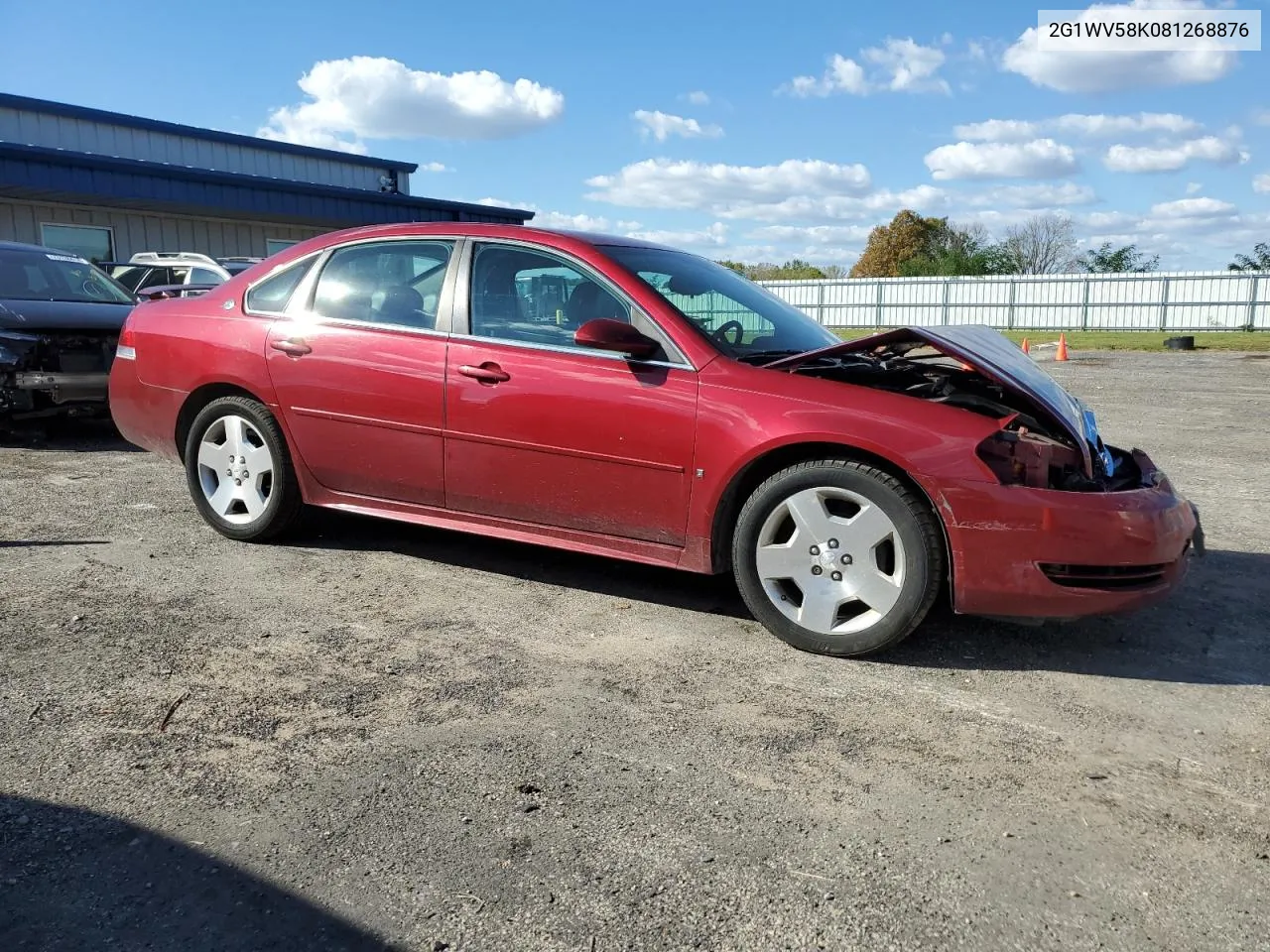 2008 Chevrolet Impala 50Th Anniversary VIN: 2G1WV58K081268876 Lot: 73164604