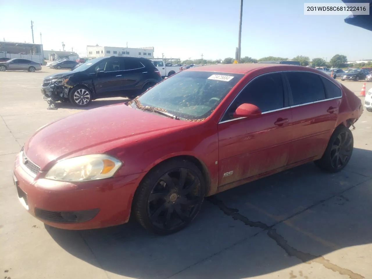 2G1WD58C681222416 2008 Chevrolet Impala Super Sport