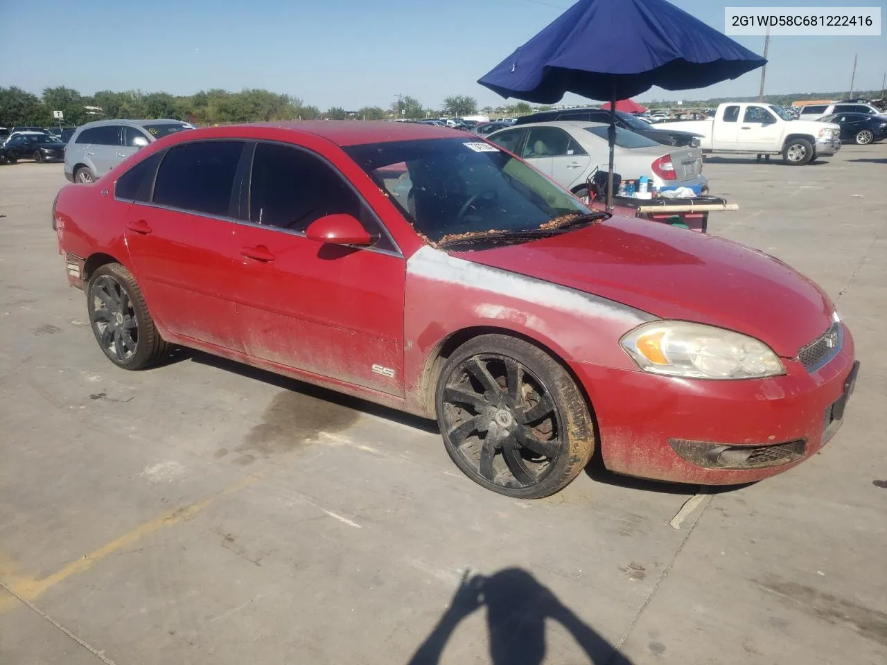 2G1WD58C681222416 2008 Chevrolet Impala Super Sport