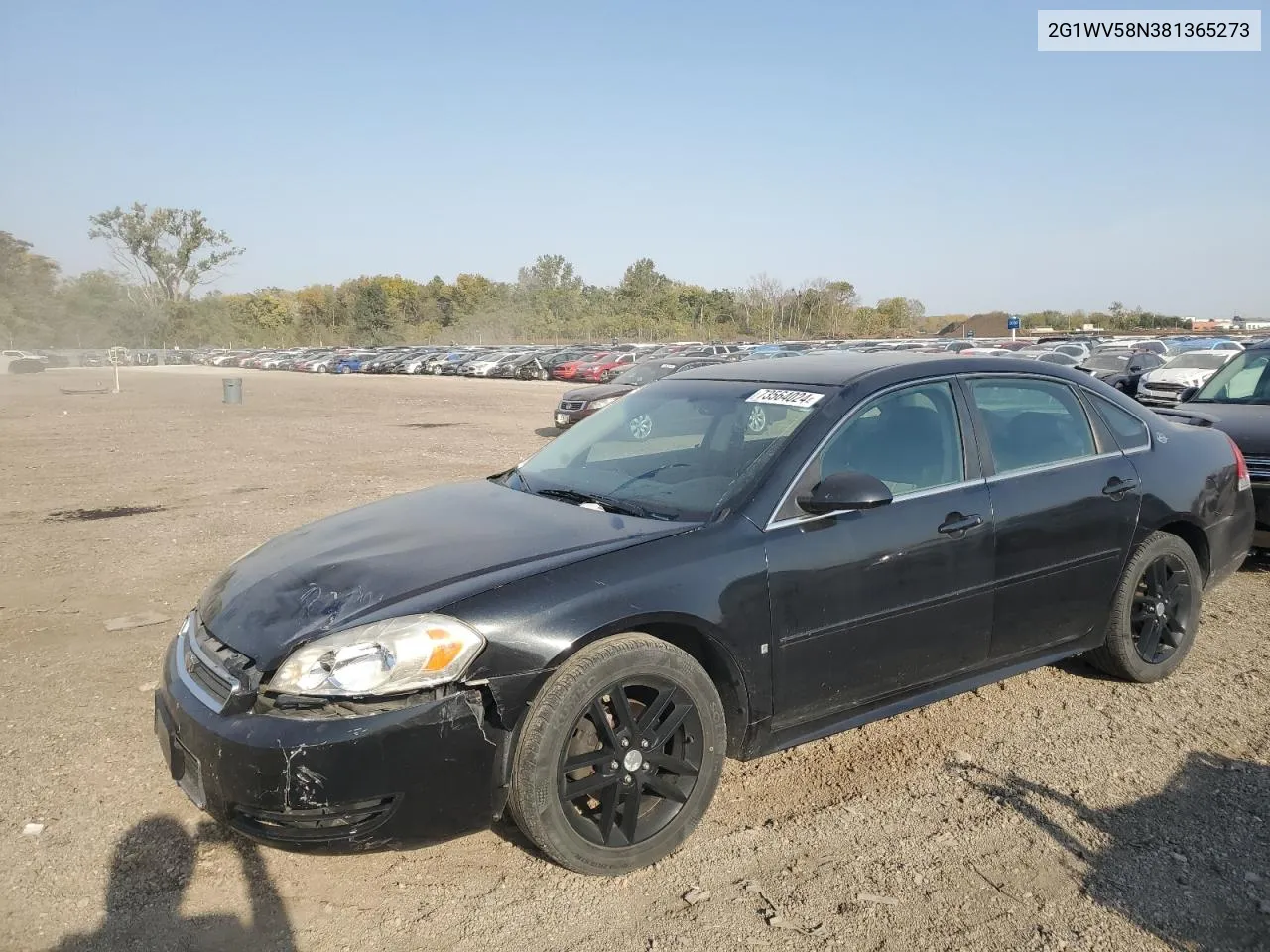 2008 Chevrolet Impala 50Th Anniversary VIN: 2G1WV58N381365273 Lot: 73564024