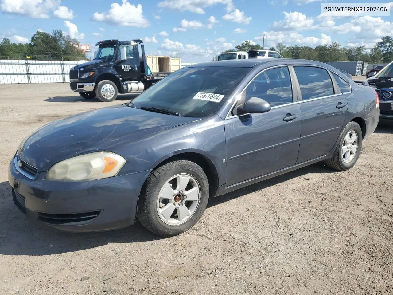 2008 Chevrolet Impala Lt VIN: 2G1WT58NX81207406 Lot: 73676844