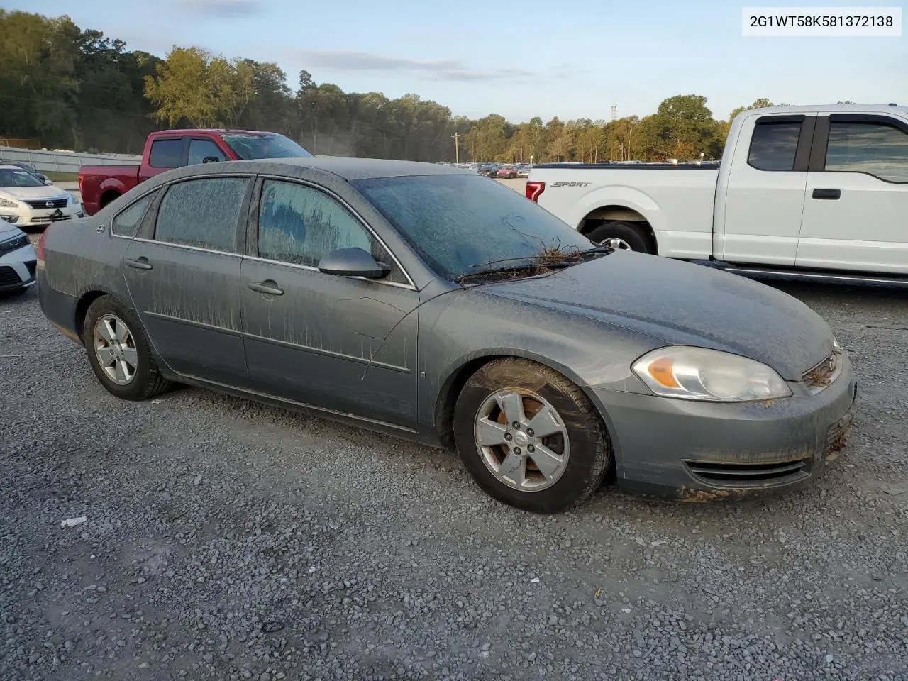 2008 Chevrolet Impala Lt VIN: 2G1WT58K581372138 Lot: 74527674