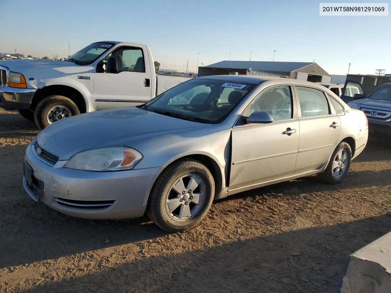 2008 Chevrolet Impala Lt VIN: 2G1WT58N981291069 Lot: 74934844