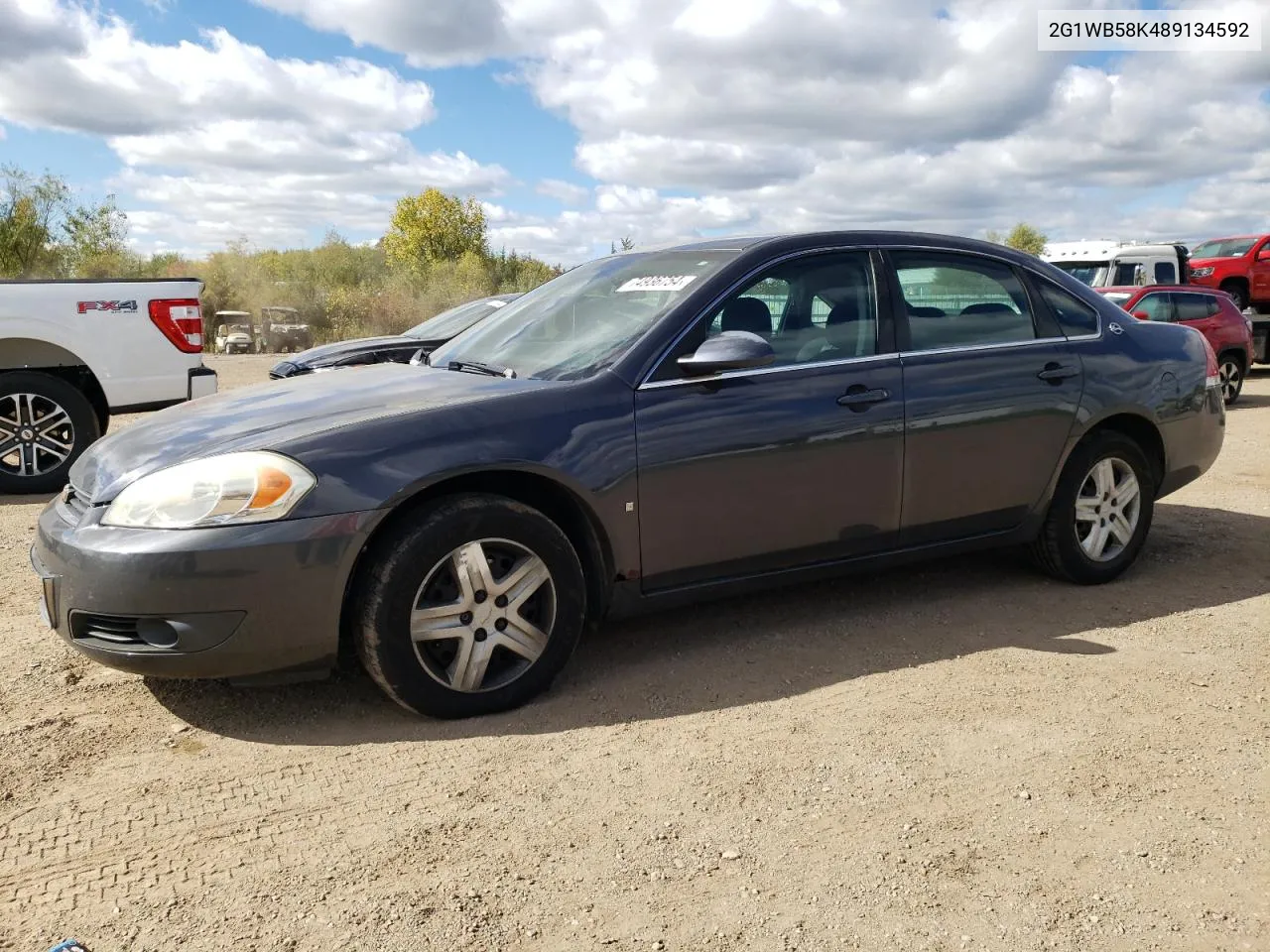 2G1WB58K489134592 2008 Chevrolet Impala Ls