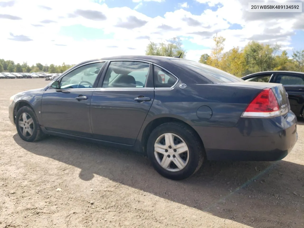 2008 Chevrolet Impala Ls VIN: 2G1WB58K489134592 Lot: 74936754