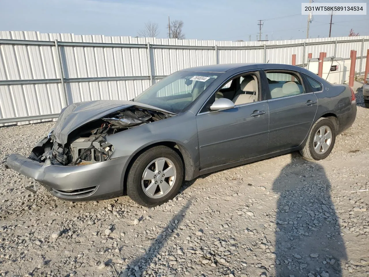 2008 Chevrolet Impala Lt VIN: 2G1WT58K589134534 Lot: 75048344