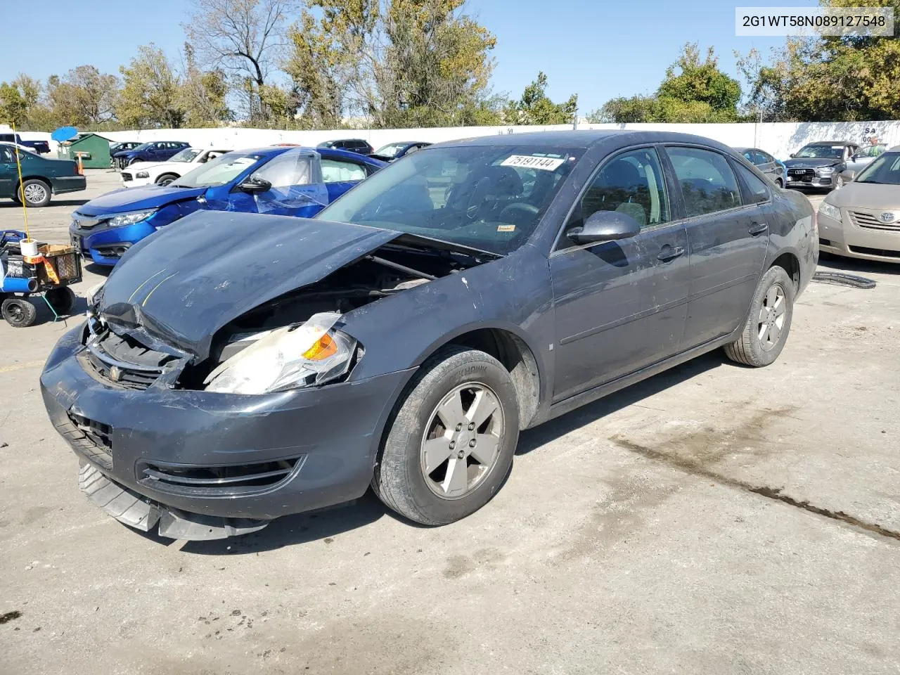 2008 Chevrolet Impala Lt VIN: 2G1WT58N089127548 Lot: 75191144