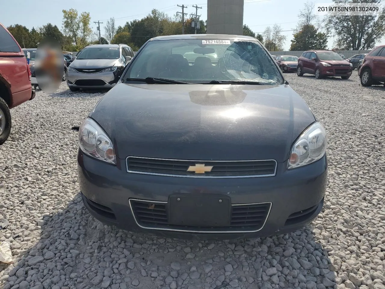 2008 Chevrolet Impala Lt VIN: 2G1WT58N981302409 Lot: 75716584