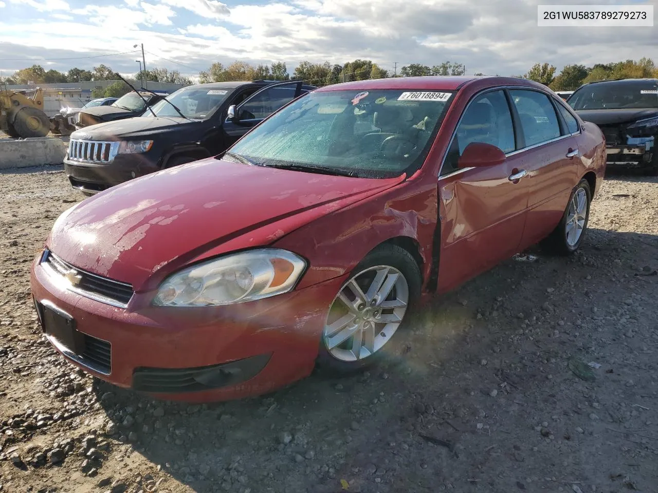 2008 Chevrolet Impala Ltz VIN: 2G1WU583789279273 Lot: 76018894