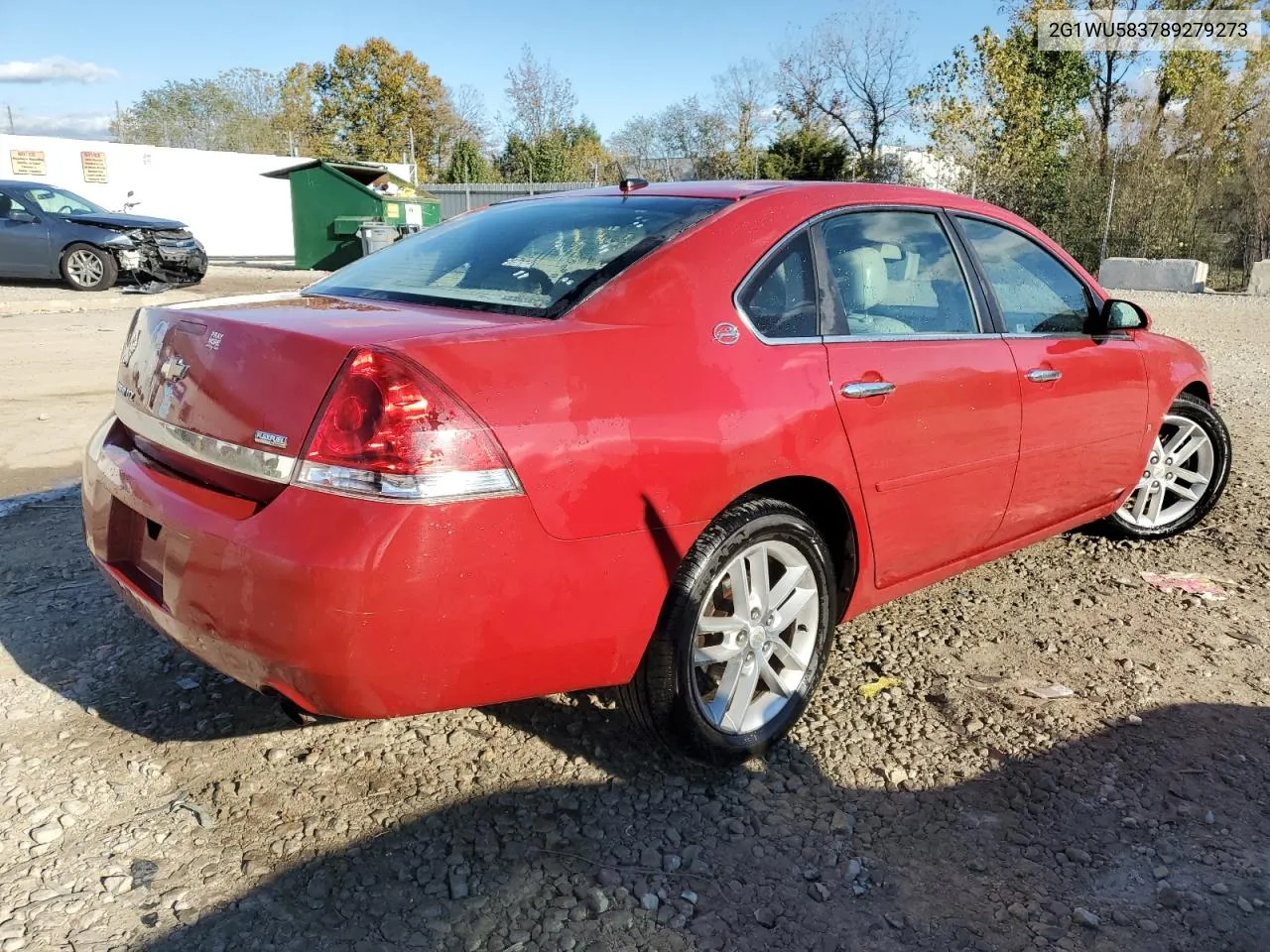 2008 Chevrolet Impala Ltz VIN: 2G1WU583789279273 Lot: 76018894