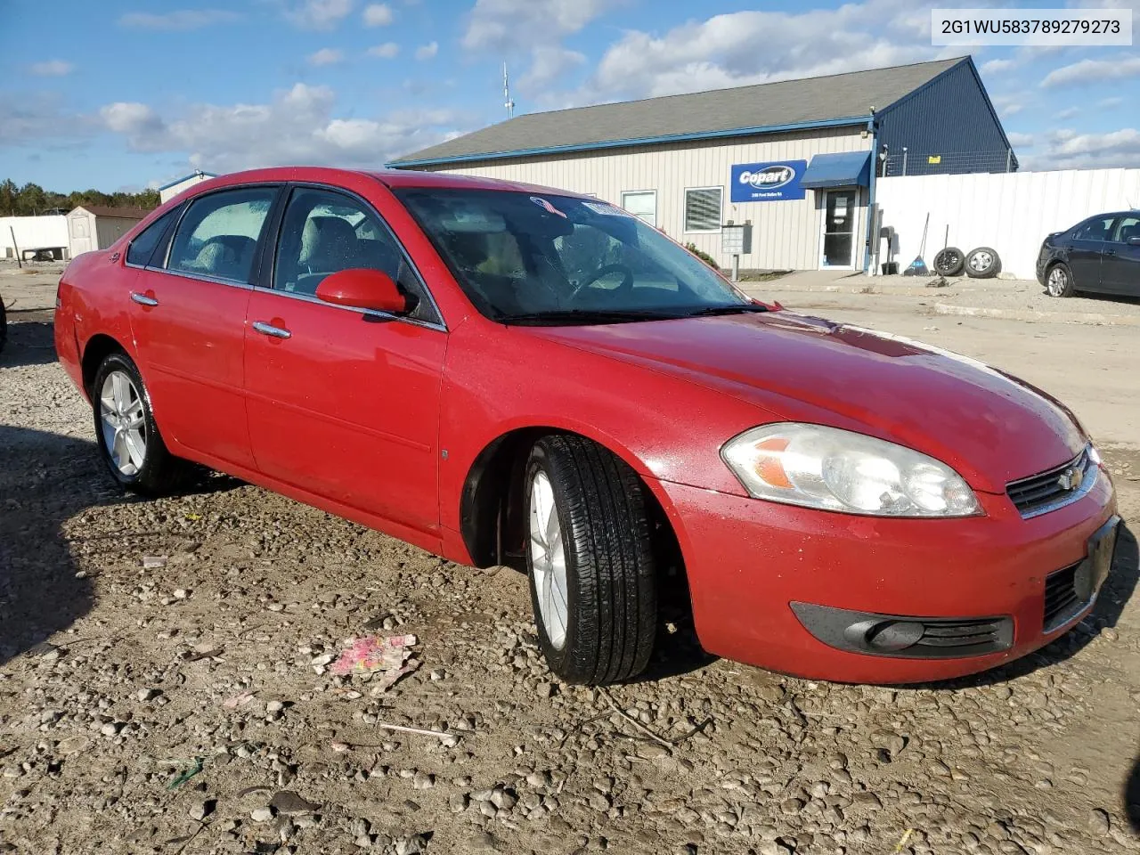 2008 Chevrolet Impala Ltz VIN: 2G1WU583789279273 Lot: 76018894