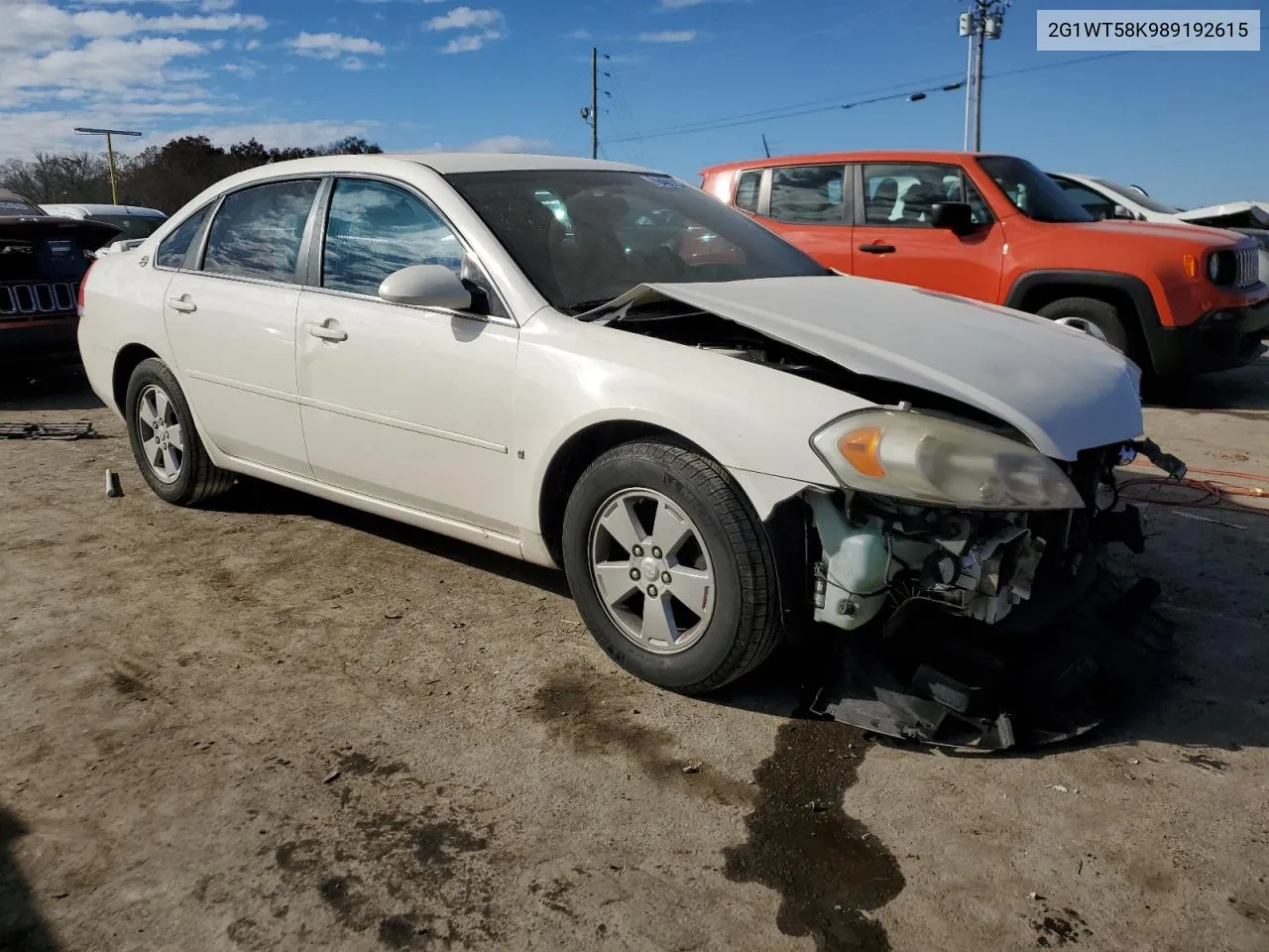 2008 Chevrolet Impala Lt VIN: 2G1WT58K989192615 Lot: 76496753