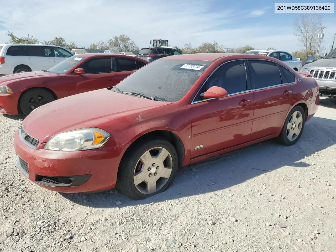 2008 Chevrolet Impala Super Sport VIN: 2G1WD58C389136420 Lot: 77190734